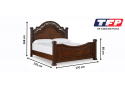 Brown Wooden Traditional Queen Poster Bed - Lavinson